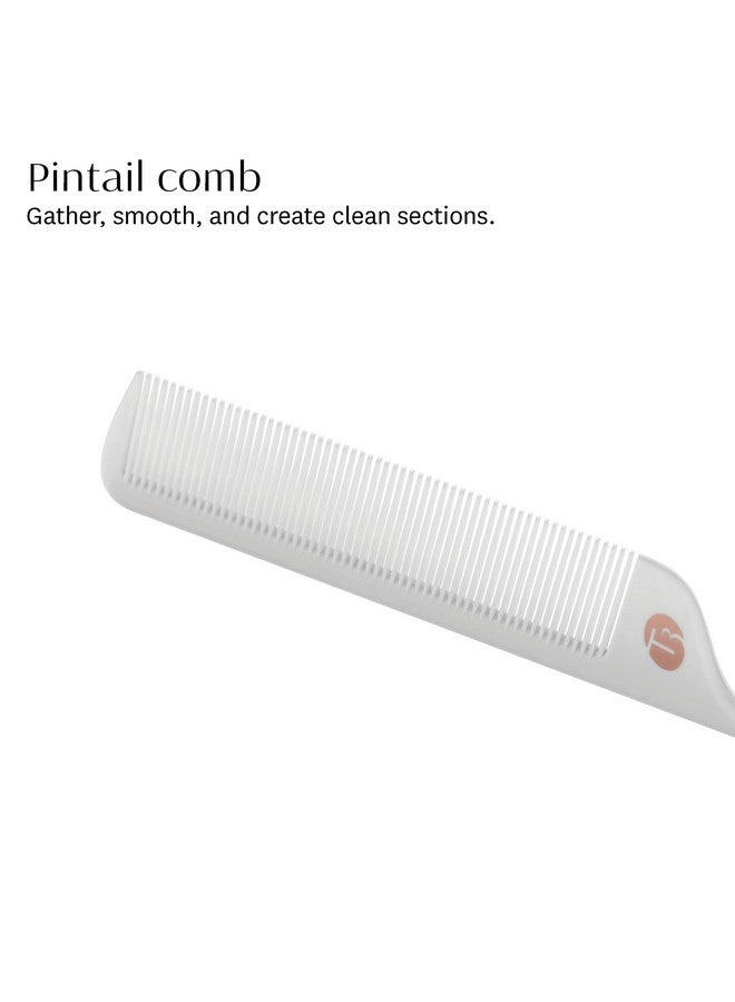 T3 3 Detail Set With Pintail Comb Edge Brush And Teasing Brush Threepiece Hair Brush And Comb Set With Premium Vegan Boar Bristles And Flexible Teeth For Smoothing Detailing And Styling Edges - Image 5