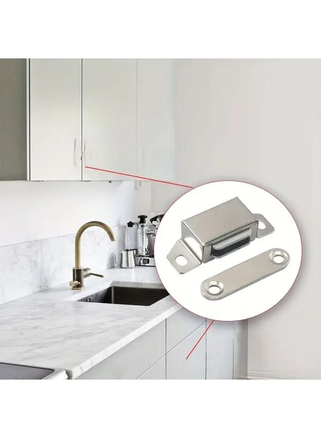 5pcs Heavy Duty Magnetic Door Catch Latch No Drill Installation For Cabinet Wardrobe - Image 3
