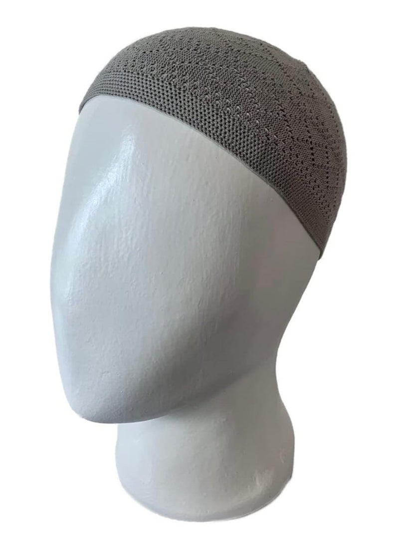 Scarf Collections - Set of 4 Prayer Cap for Muslim Mens taqiya chechia Turkish Beanie Crochet Knitted Kufi hat - Image 1