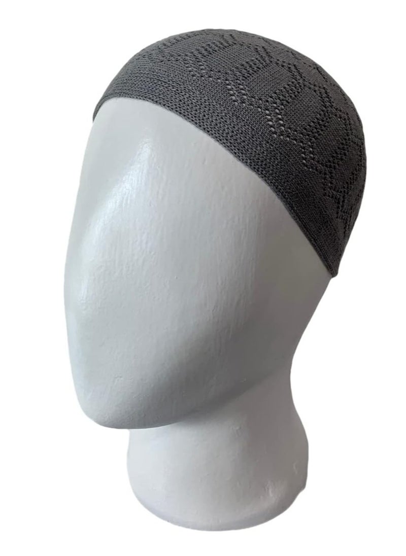 Scarf Collections - Set of 4 Prayer Cap for Muslim Mens taqiya chechia Turkish Beanie Crochet Knitted Kufi hat - Image 1