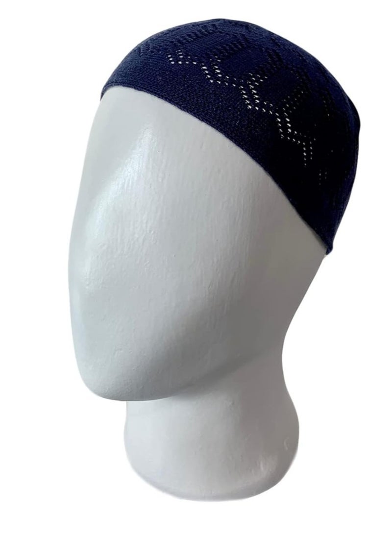 Scarf Collections - Set of 4 Prayer Cap for Muslim Mens taqiya chechia Turkish Beanie Crochet Knitted Kufi hat - Image 1