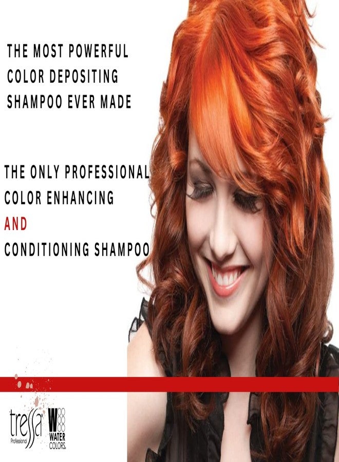 Watercolors by Tressa 3-in-1 Color Depositing Shampoo, Semi Permanent Hair Color, Hair Dye Shampoo for Curly, Dry, and Normal Hair, 8 fl oz - CLEAR - Image 2