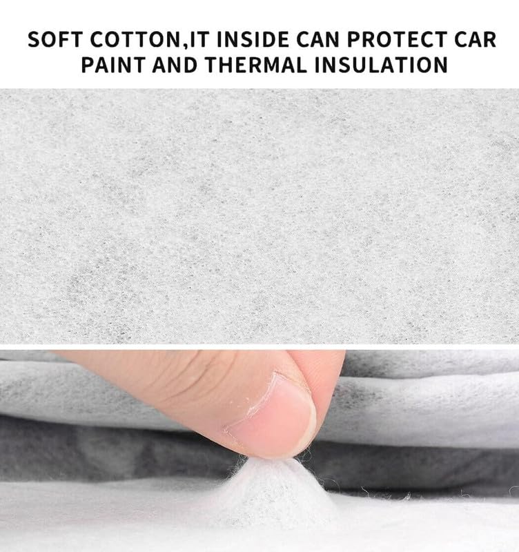 PROTEGO All Weather Protection N-Series Car Cover for Maserati Ghibli | Anti Dust, 100% Waterproof, Heat Resistant, UV Proof - Triple Stitched Elastic Grip with Mirror Pocket | (Blue) - Image 3