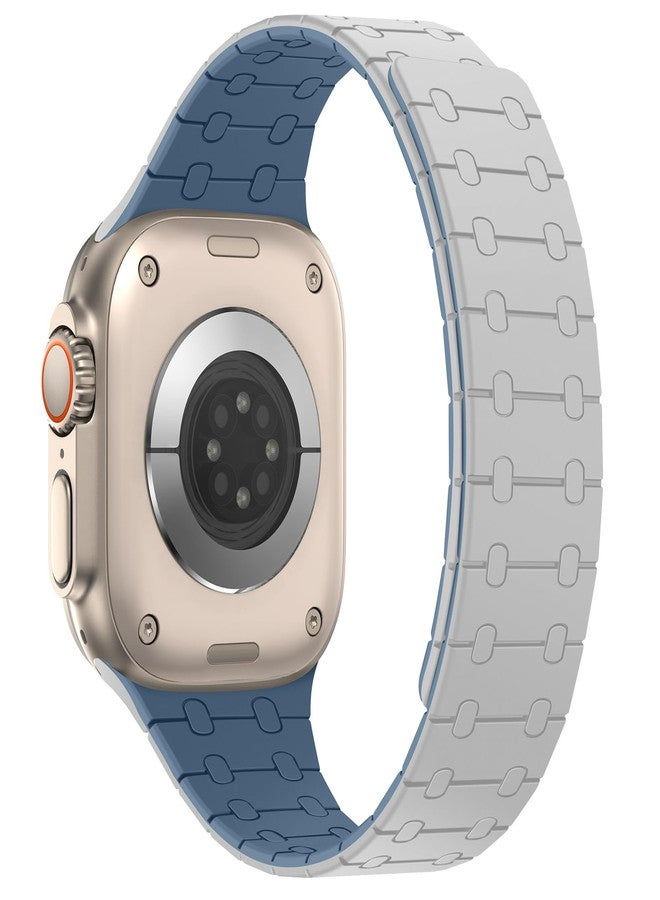 Amizee Compatible with Apple Watch Strap 49 mm 46 mm 45 mm 44 mm 42 mm 41 mm 40 mm 38 mm, Silicone Magnetic Sport Loop Bracelet for iWatch Ultra 2/Ultra Series 10 9 8 7 SE 6 5 4 (42/41/40/38, - Image 2