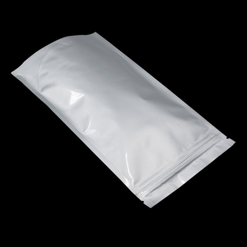 FERENLI 100 Pieces 3.54x5.12 inch (Inside Size 3.1x2.7) Small Silver Pure Aluminum Foil Stand Up for Mylar Bags Long Term Food Storage Resealable Zipper Lock Bag Heat Seal Airtight Packaging Pouch - Image 5