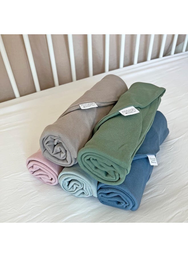 MOZAH Newborn Lounger Cover - Soft Cotton Slipcover Fitting Most Infant Loungers and Baby Nest Loungers (Belgian Grey) - Image 3