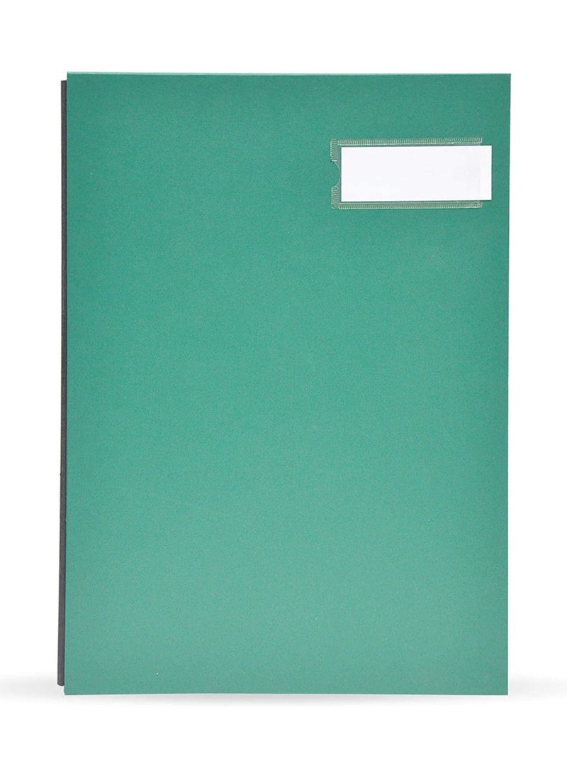FIS FIS Signature Book, PP Material Cover, 20 Sheets, Green Color, 240 x 340 mm - FSCL20PPGR  - Image 1