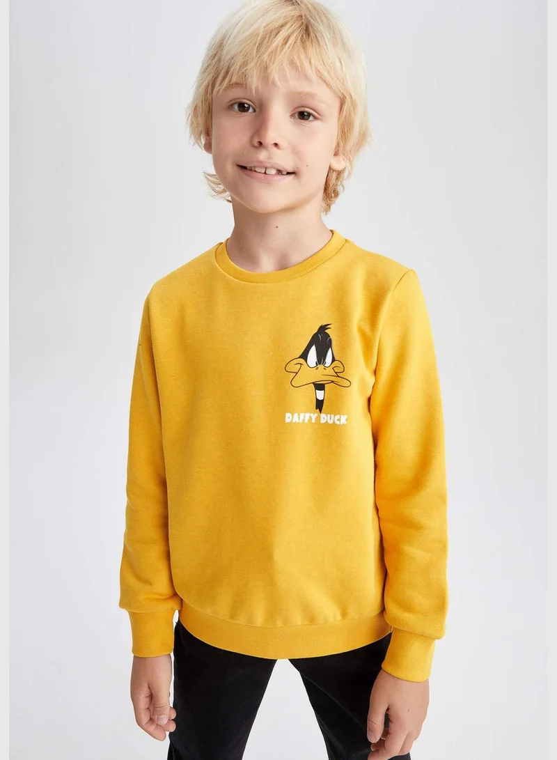 DeFacto Boy Looney Tunes Licenced Regular Fit Crew Neck Long Sleeve Knitted Sweatshirt