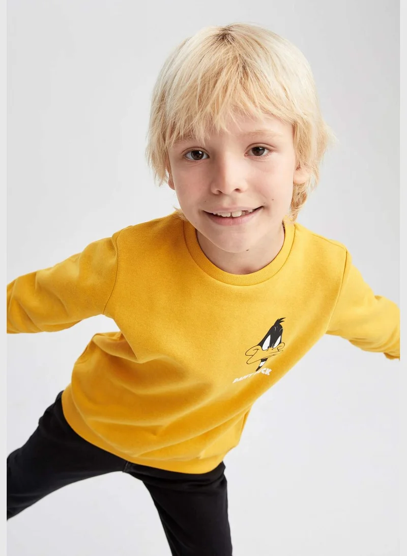 DeFacto Boy Looney Tunes Licenced Regular Fit Crew Neck Long Sleeve Knitted Sweatshirt