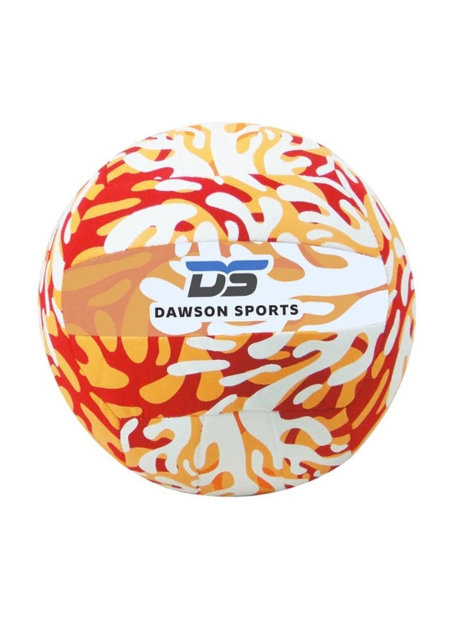 Dawson Sports Beach Volleyball, 8.5 Inch, Red Patterned - Image 1