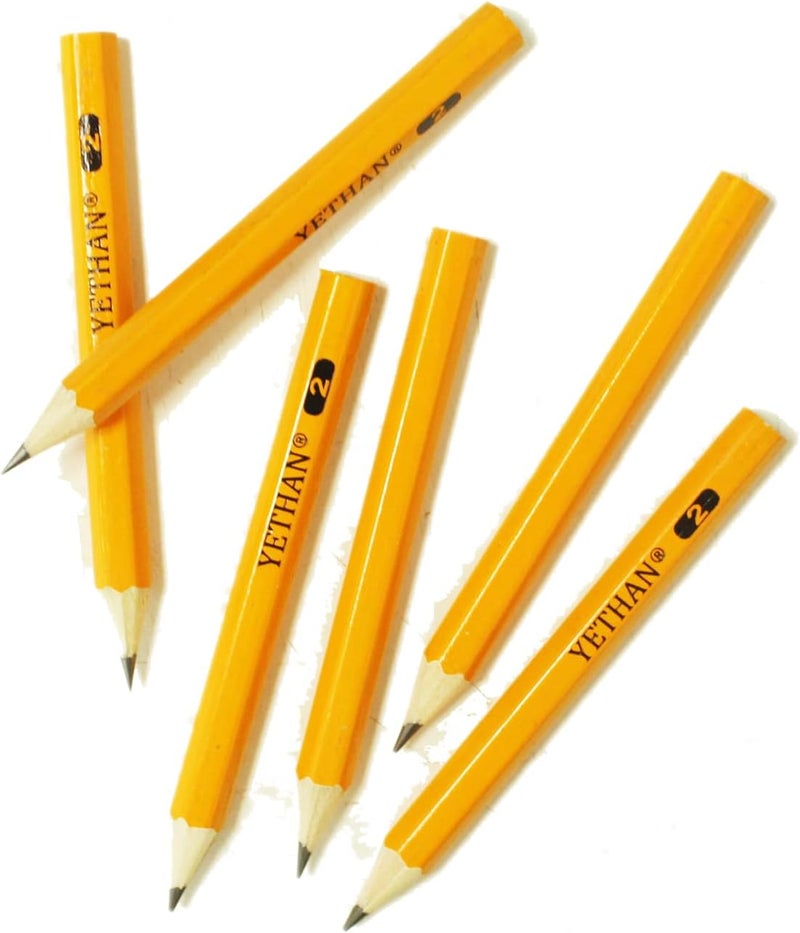 YETHAN Golf Pencils, Half Pencil, 3.5" Mini Pencils, #2 HB Hexagon, Pre-sharpened, 680 Pcs. - Image 3