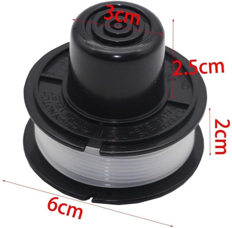 HOgardenME 3PCS Trimmer Heads for Black& Decker, A6226 GL250, GL310 GL360, Bump Feed Spool, String Trimmer, Replacement Parts 6M Line Length - Image 3
