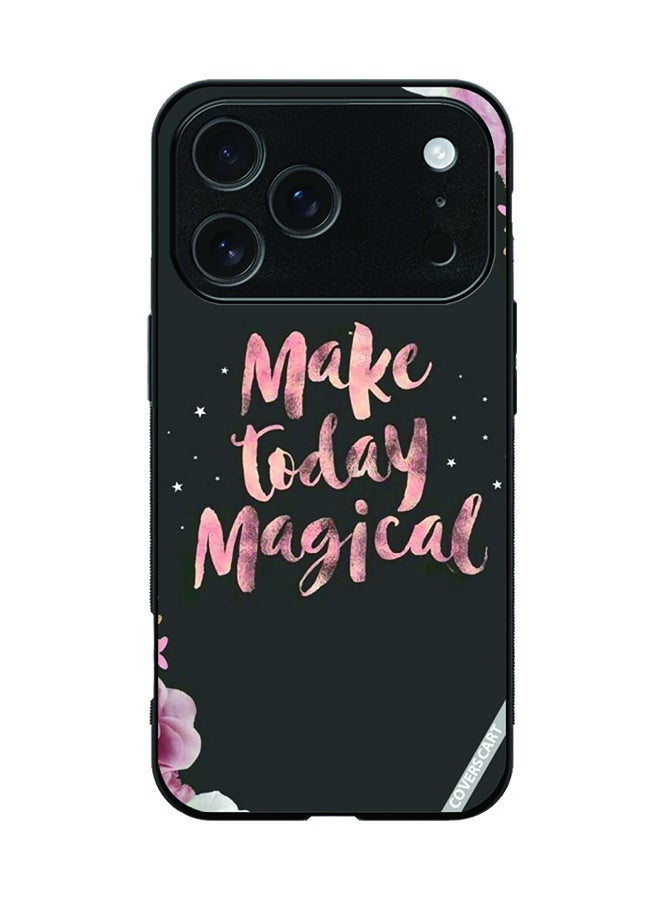 Protective Case Cover For Apple iPhone 17 Pro Make Today Magical Design Multicolour
