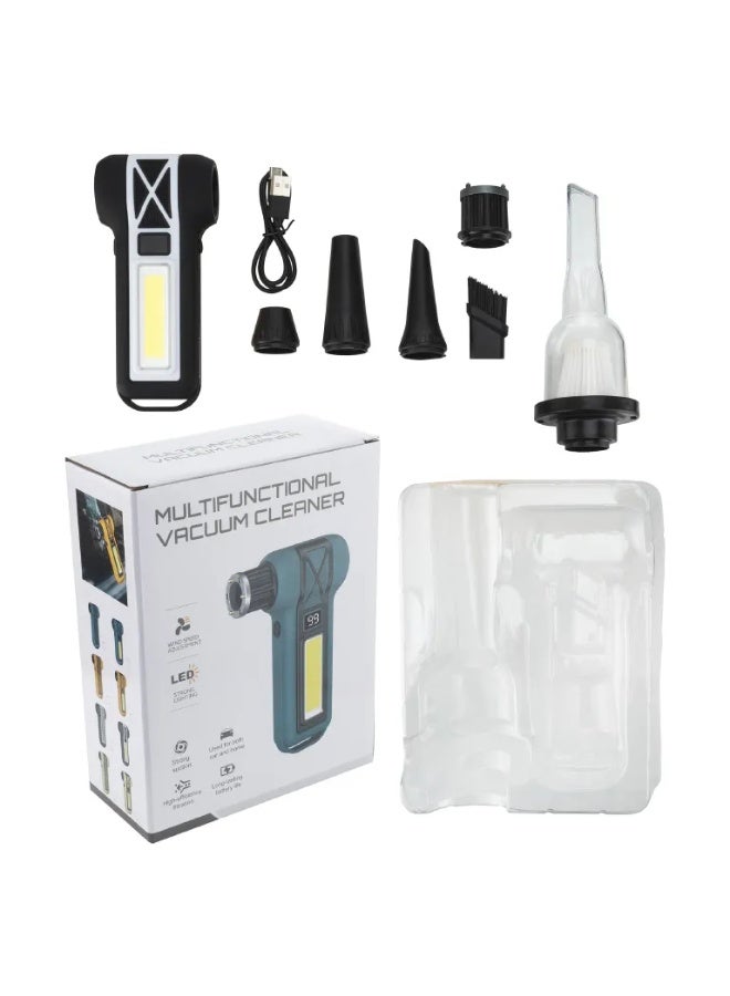 BlueFire Blue Fire F040-2 Cordless Air Duster - 130K RPM Handheld Vacuum & Blower Combo, Rechargeable Turbo Fan for Cleaning Electronics, PC, Car Interior - Compressed Air Can Replacement - Image 2