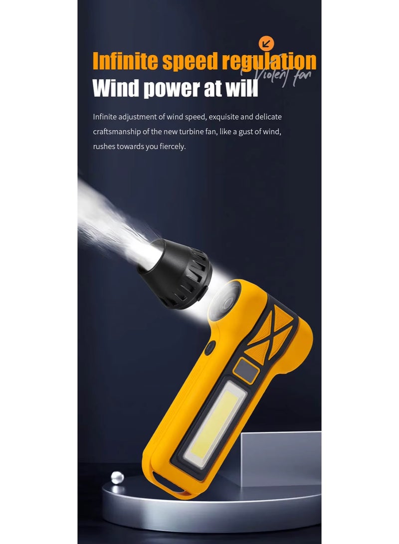 BlueFire Blue Fire F040-2 Cordless Air Duster - 130K RPM Handheld Vacuum & Blower Combo, Rechargeable Turbo Fan for Cleaning Electronics, PC, Car Interior - Compressed Air Can Replacement - Image 4