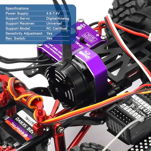 GOUP RC محرك GOUPRC 2204 2400KV بدون فرش مع نقل 30A ESC مصغر بدون فرش مع دواسات لسيارة SCX24 للتحكم عن بعد - Image 5