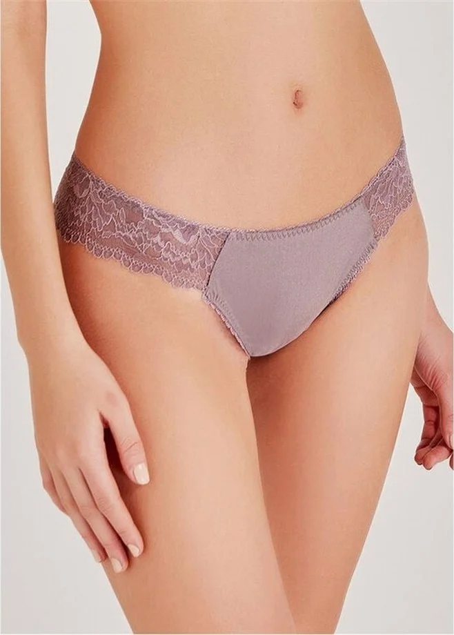 Magic Form 189 4289 Lace Brazil Panties - Zinc
