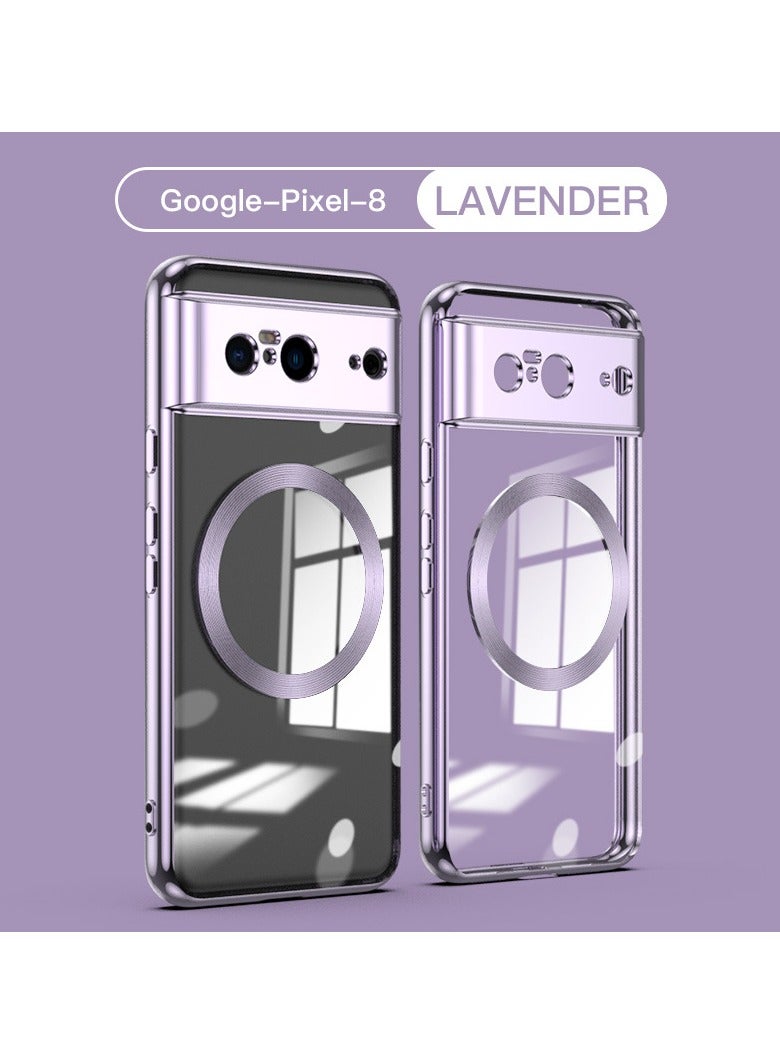 AROAQ Applicable to Google Pixel 8A Mobile Phone Case 9 Pro 8 Magnetic Wireless Charging TPU Silicone Protective Case - Image 1