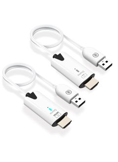 Generic Wireless HDMI Transmitter and Receiver, Portable Wireless HDMI Extender Kit, 1080P@60Hz Wireless HDMI Extender 50M/165FT Range, for Extend/Mirror, Video Audio Projection, PS4/5, TV, Desktop  - Image 1
