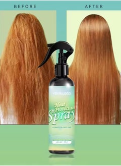EUNOMIA 200ml Heat Protection Spray for Hair Smoothing Hair and Adding Shine Repair Damaged Hair with Castor Oil Hydrates and Detangles Hair Hydrated and Frizz Free Thermal Protection Spray  - Image 5