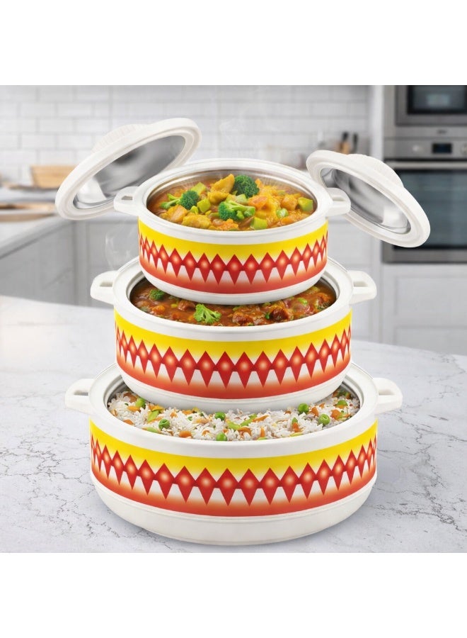 داك طقم حافظات طعام حرارية — 3 قطع مع احتفاظ ممتاز بالحرارة (1000 مل – 1500 مل – 2500 مل) - Image 4