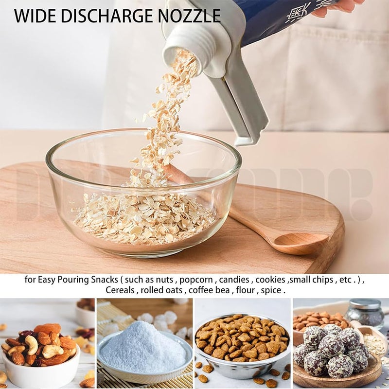 Marrone Sealing Clamp with Pour Spouts Plastic Cap Sealer Clips for Snack and Kitchen Food Storage and Organization Food Snack Seal Bag Sealing Clip Sealer Clamp 4 - Image 3