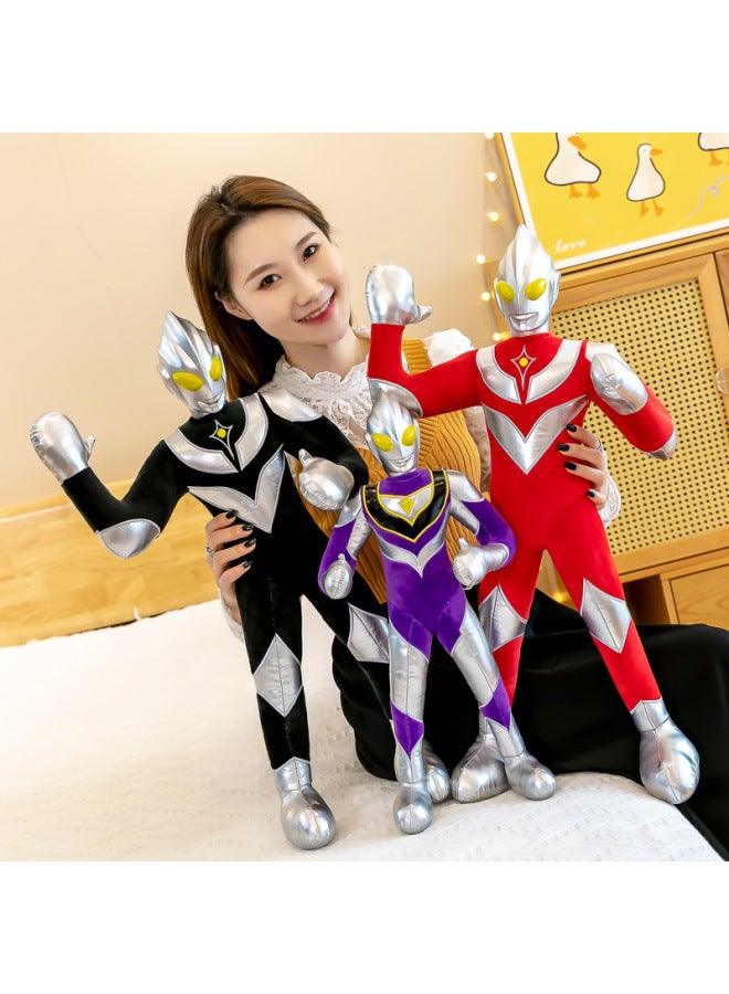 Ultraman Doll Rag Doll Anime Plush Doll Large Rag Doll For Boys Birthday Gift-Color:Purple DiGa-Height:70cm - Image 4