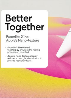 Paperlike 2.1 [2 PACK] for iPad Pro 13 inch (2024) M4 Screen Protector Film Transparent with Paper Texture for Notetaking Sketching Writing Drawing Like on Paper  - Image 4