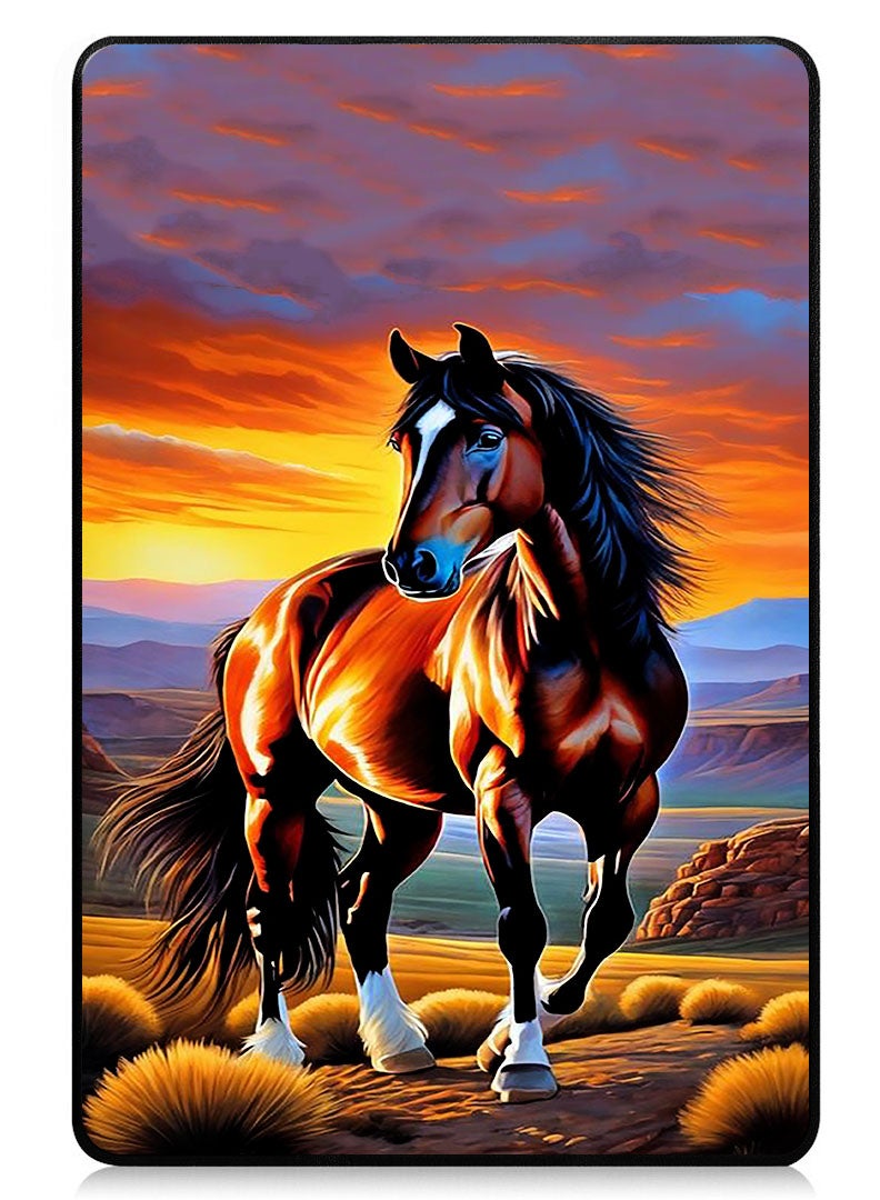 Theodor Protective Flip Case For Xiaomi Pad 7 & Xiaomi Pad 7 Pro With Trifold Stand Auto Wake Sleep Shockproof Cover - Horse Painting - Image 1
