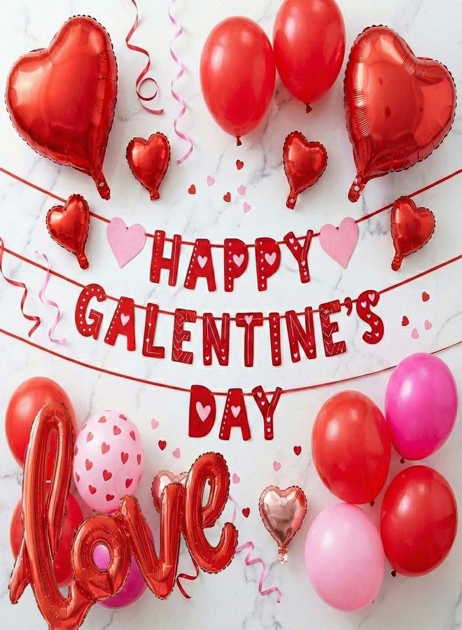 kozee Valentines i loveyou red White balloons - Image 5