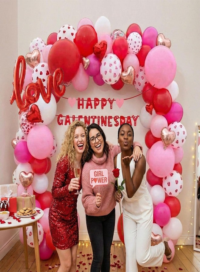 kozee Valentines i loveyou red White balloons - Image 3
