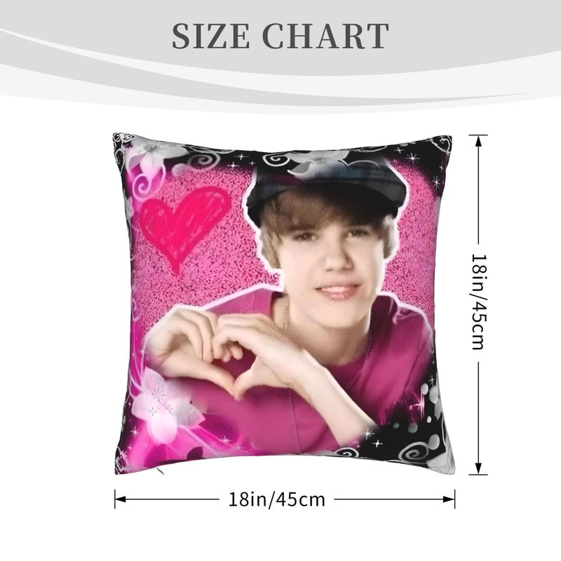 Just Bieber Single Sided Print Pillowcase 17 72x17 72 Inch for Sofa Bench Decorative Chair - Image 4