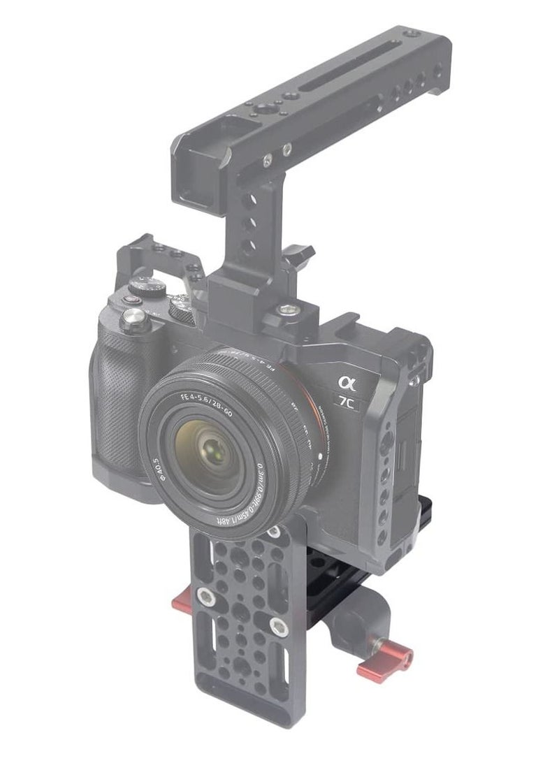 Y&D Camera Expansion Plate, Multifunctional Cheese Board with Side Mounting Holes Switching Plate Easy for Railblocks, Dovetails and Short Rods  - Image 2