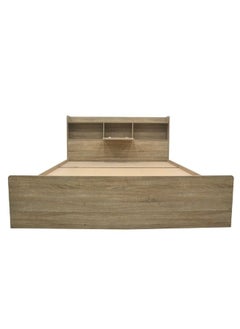 DANUBE HOME Supreme 180X200 King Bed Foil Lamited Strong And Sturdy Modern Design Wooden Single Bed Frame Furniture Quiet And Comfortable Beds -French Sonoma Oak  - Image 5