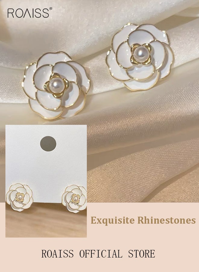 roaiss Women Earrings Stylish Design Simple and Versatile Highlight Personal Temperament and Charm Small Earrings  - Image 4