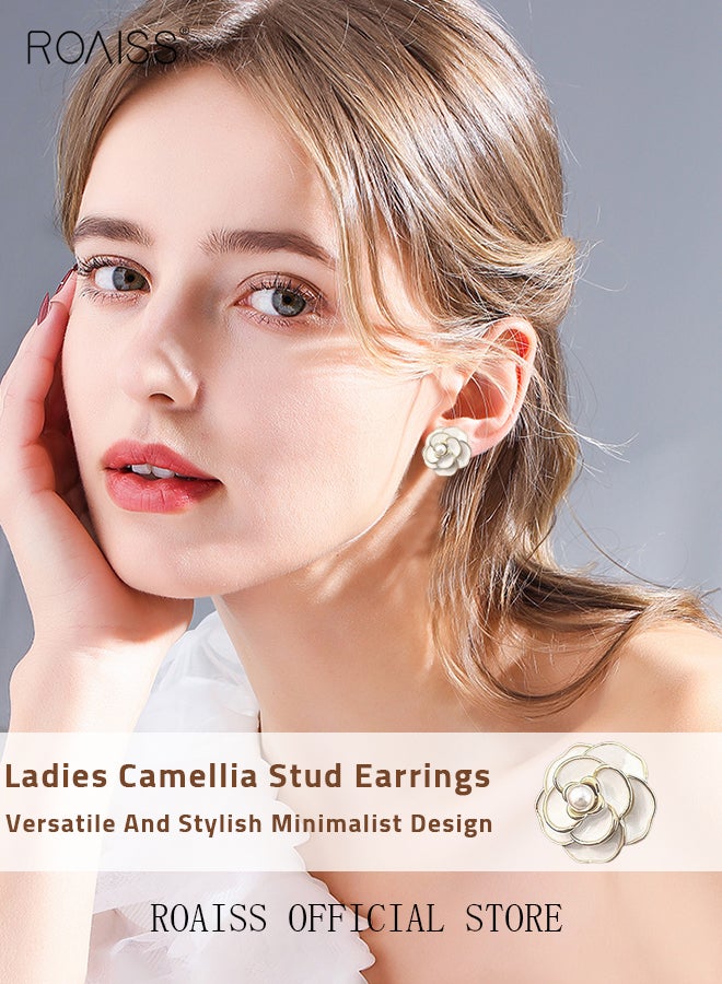 roaiss Women Earrings Stylish Design Simple and Versatile Highlight Personal Temperament and Charm Small Earrings  - Image 2