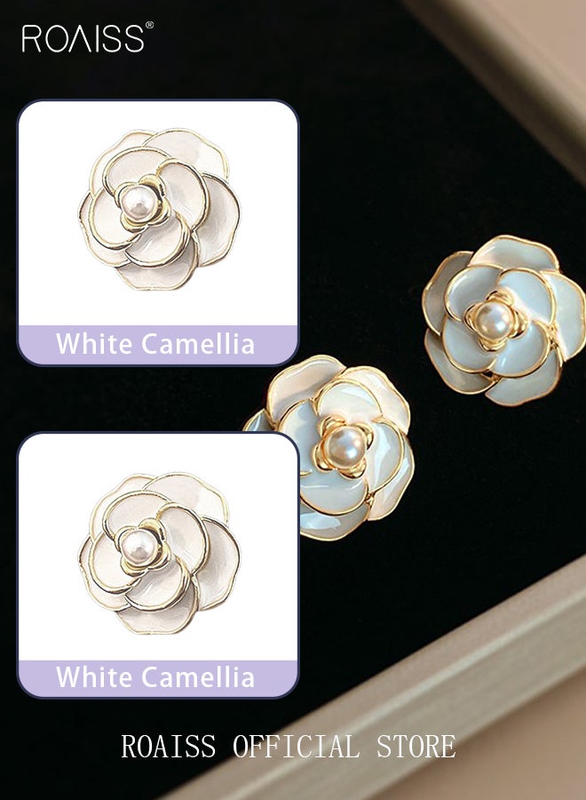 roaiss Women Earrings Stylish Design Simple and Versatile Highlight Personal Temperament and Charm Small Earrings  - Image 5