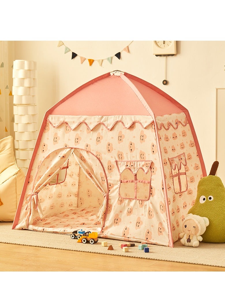 general Princess Castle Play Tent for Kids, Indoor Outdoor Game House with Carpet/Ball/Colored Flag/Cloud, Easy to Assemble & Store, Ideal Birthday/Children’s Day Gift for Girls and Boys - Image 3
