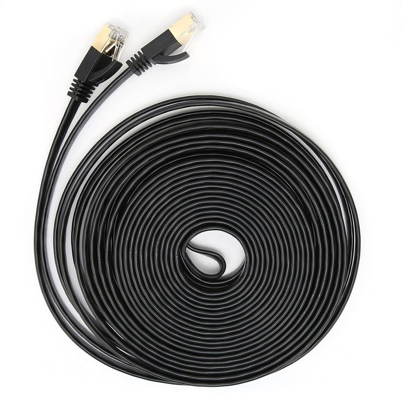 Network Cable 10 Gigabit CAT7 8 - Core Twisted Pair 30 Meter, Double Shielded PVC Outer Layer - Heavy Duty Ethernet Cable, High - Speed Data Transfer, Ideal for Home and Office (3M) - Image 1