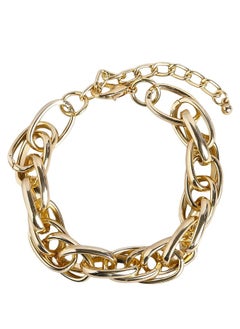 Just Peachy Just Peachy Women's Gold-Plated Chain Bracelet, Elegant & Fashionable Design, Adjustable Length, Premium Quality Plating for Long-Lasting Shine, Perfect for Layering or Wearing Ideal Gift for Her  - Image 1