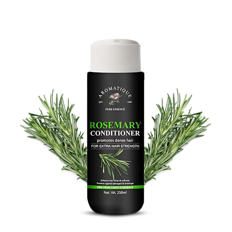 Aromatique Mint Rosemary Conditioner for Hair Growth Supports Hair Strength Smooth Conditioner for Dry and Crinkled Hair Weightless Treatment 250ml - Image 1