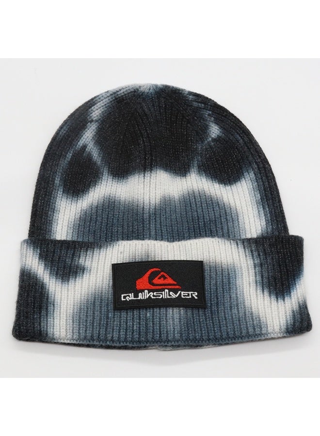 Quiksilver Tie-Dye Knit Beanie - Surf Style Warm Winter Cap with Brand Patch