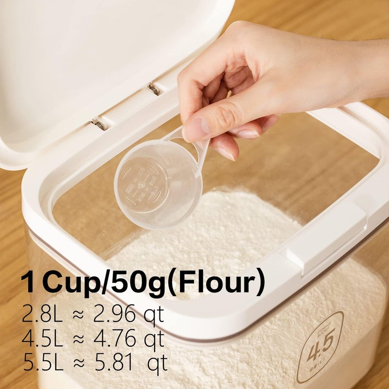 LivLab Large Airtight Flour Storage Container with Dispenser - Keep Flour Fresh and Dry - Kitchen Essential - Image 5