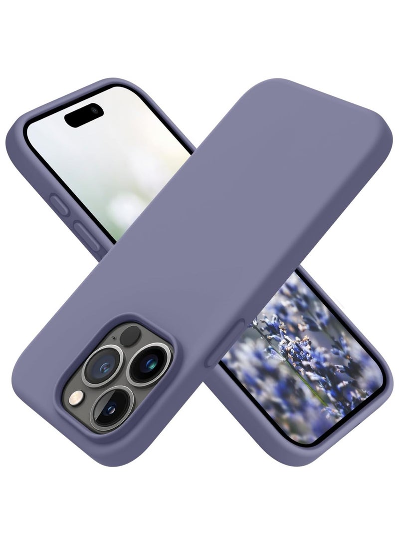 ACLIX Compatible with iPhone 13 Pro Max Case , Silky and Soft Touch Series Premium Soft Liquid Silicone Rubber Full-Body Protective Bumper Case for iPhone 13 Pro Max (Lavender) - Image 1