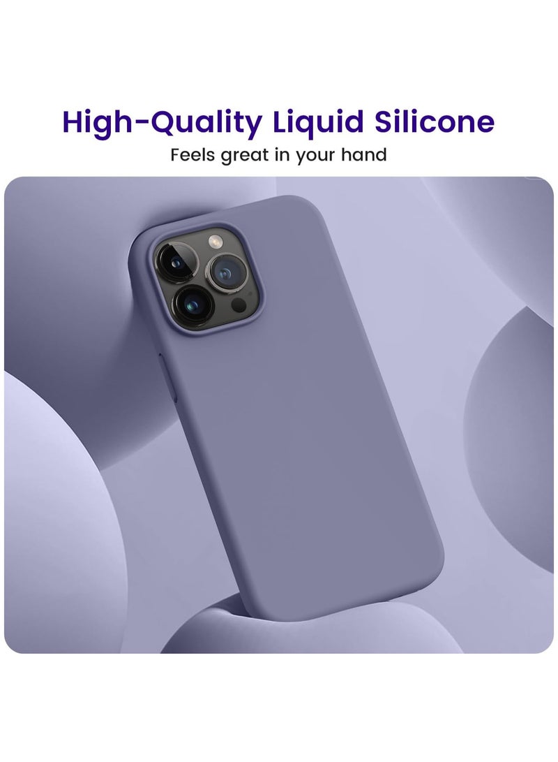 ACLIX Compatible with iPhone 13 Pro Max Case , Silky and Soft Touch Series Premium Soft Liquid Silicone Rubber Full-Body Protective Bumper Case for iPhone 13 Pro Max (Lavender) - Image 4
