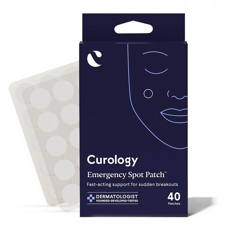 Curology Emergency Spot Pimple Patches for Face Hydrocolloid Pimple Patches FastActing 40 Count