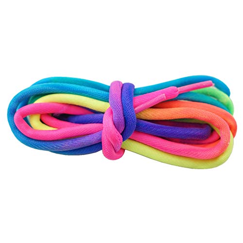 Decker Rainbow thick round shoelaces Colorful Fashion for Sneakers (54"(137 cm)) - Image 4