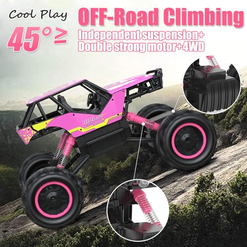 DOUBLE E 112 RC Monster Truck 4WD OffRoad Remote Control Car with Dual Motors and Headlights - Image 5