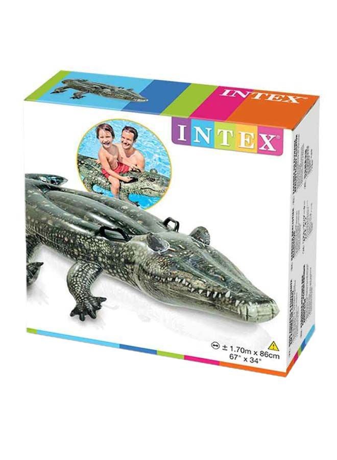 INTEX Realistic Gator Ride-On Pool Float 170x86cm - Image 3