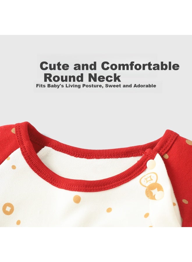 Youqi Baby Clothes Spring And Autumn Uni Infant Romper Early Autumn Hundred Days Birthday Celebration Outfit Crawling Suit - Image 4